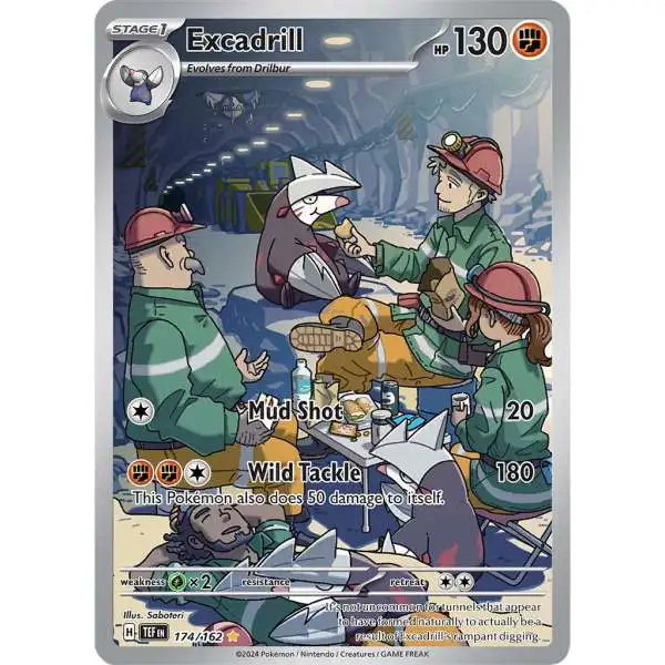 Pokemon Scarlet & Violet Temporal Forces Illustration Rare Excadrill #174