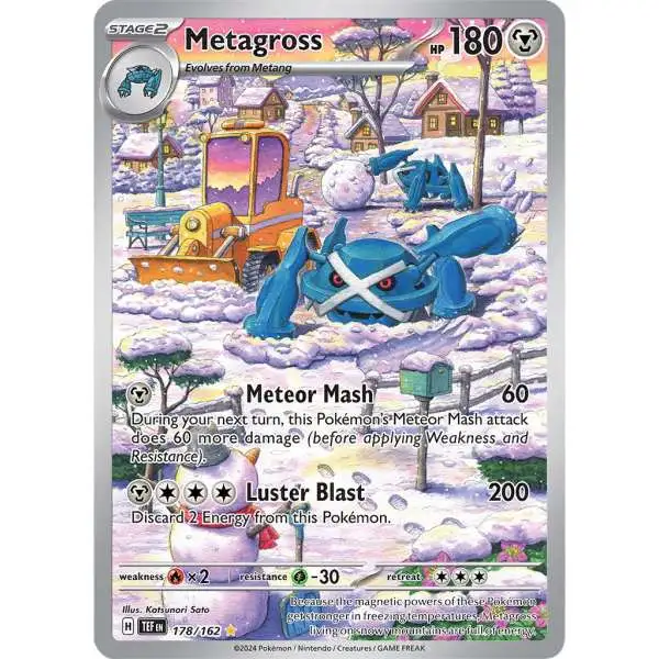 Pokemon Scarlet & Violet Temporal Forces Illustration Rare Metagross #178