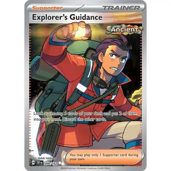 Pokemon Temporal Forces Ultra Rare Explorer's Guidance #200