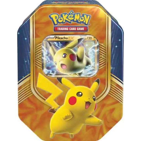 Pokemon Trading Card Game XY Battle Heart Pikachu-EX Tin Set [4 Booster Packs & Promo Card]