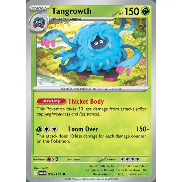 Pokemon Trading Card Game Twilight Masquerade Common Tangrowth #2