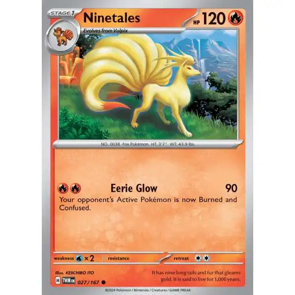 Pokemon Trading Card Game Twilight Masquerade Common Ninetales #27