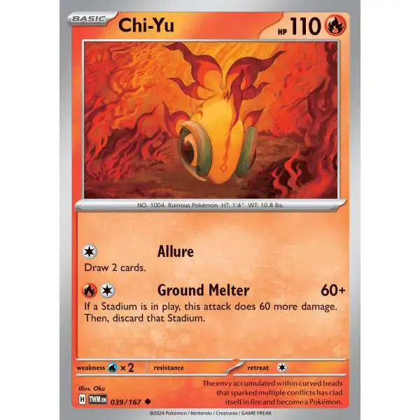 Pokemon Trading Card Game Twilight Masquerade Uncommon Chi-Yu #39