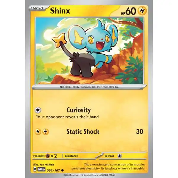 Pokemon Trading Card Game Twilight Masquerade Common Shinx #66