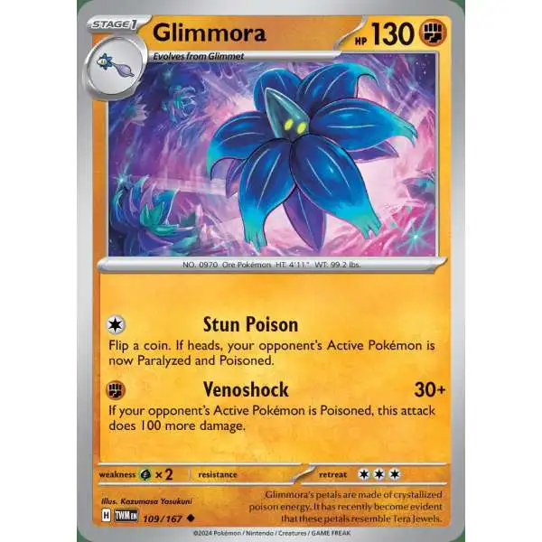 Pokemon Trading Card Game Scarlet & Violet Twilight Masquerade Uncommon Glimmora #109