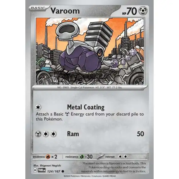 Pokemon Trading Card Game Twilight Masquerade Common Varoom #124