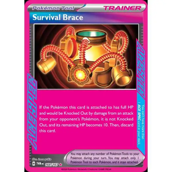 how rare are ace spec cards Pokemon - Grand Tree /142 Stellar Crown – If the Pokemon this card is attached to has full HP and would be Knocked Out by damage from an attack We have a new worst