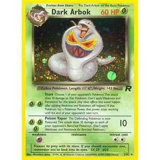 Pokemon Team Rocket Rare Holo Dark Arbok #2 [Moderately Played]