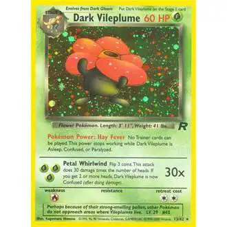 Pokemon Team Rocket Holo Rare Dark Vileplume #13 [Lightly Played]