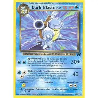 Pokemon Team Rocket Rare Dark Blastoise #20 [1st Edition] [Lightly Played/LP]