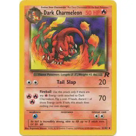 Pokemon Team Rocket Uncommon Dark Charmeleon #32 [1st Edition] [Moderately Played]