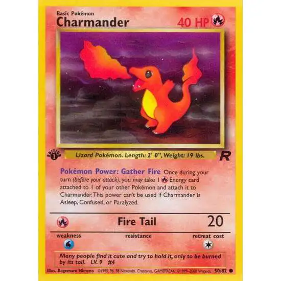 Pokemon Team Rocket Common Charmander #50 [1st Edition]