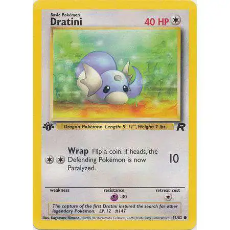 Pokemon Team Rocket Common Dratini #53 [1st Edition]