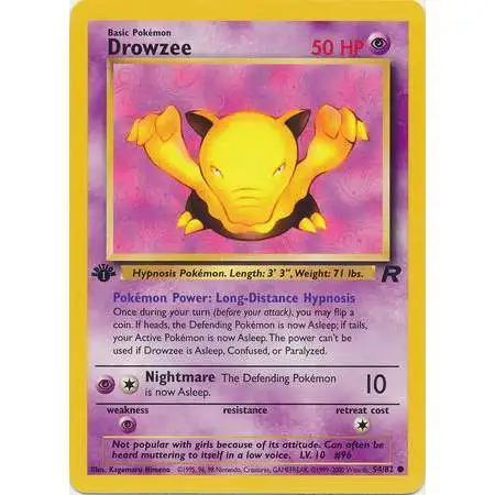 Pokemon Team Rocket Common Drowzee #54 [1st Edition]