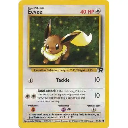 Pokemon Team Rocket Common Eevee #55 [Lightly Played]