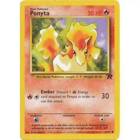 Pokemon Team Rocket Common Ponyta #64 [1st Edition]