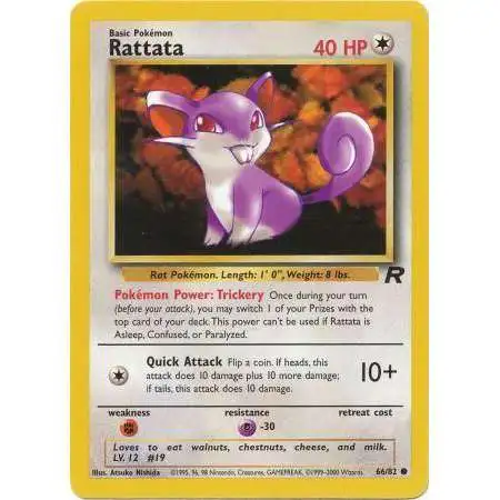 Pokemon Team Rocket Common Rattata #66