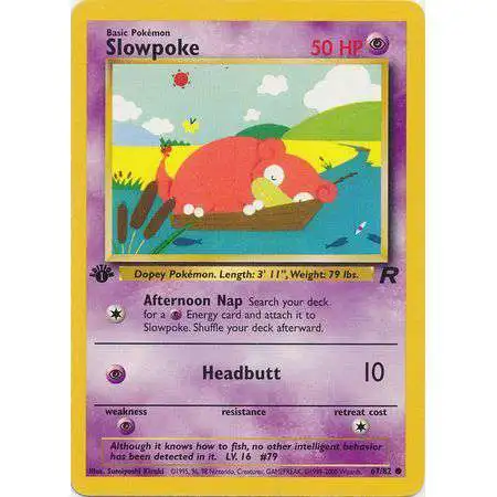 Pokemon Team Rocket Common Slowpoke #67 [1st Edition]