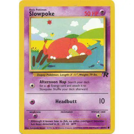 Pokemon Team Rocket Common Slowpoke #67 [Moderately Played]