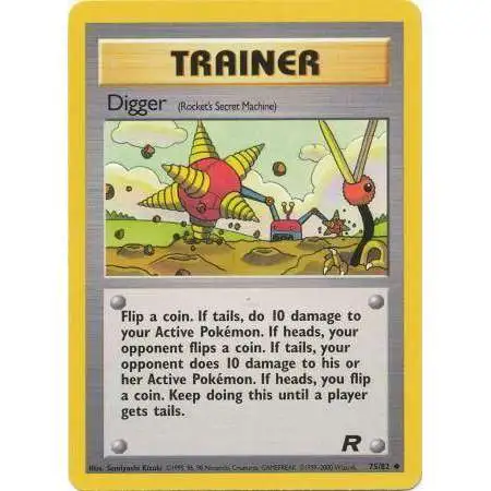 Pokemon Team Rocket Uncommon Digger #75