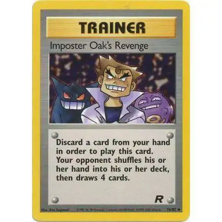 Pokemon Team Rocket Uncommon Imposter Oak's Revenge #76