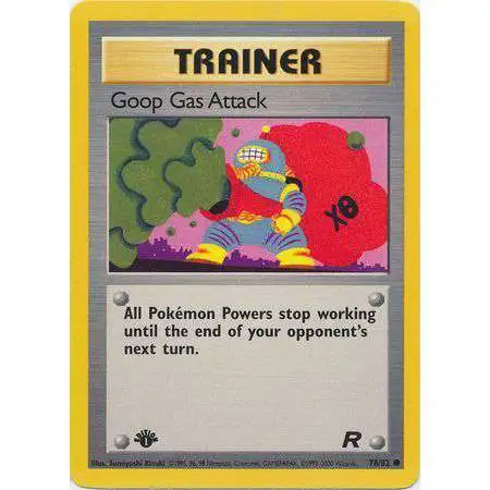 Pokemon Team Rocket Common Goop Gas Attack #78 [1st Edition,Lightly Played] [Lightly Played]