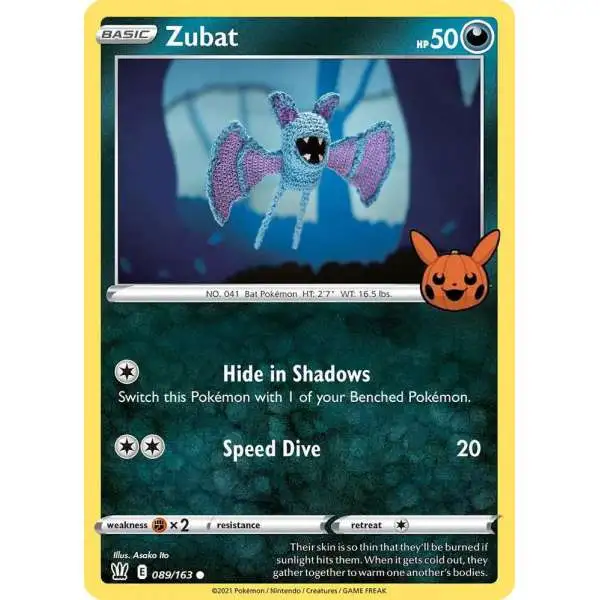 Pokemon Trading Card Game Trick or Trade 2022 Promo Zubat #89