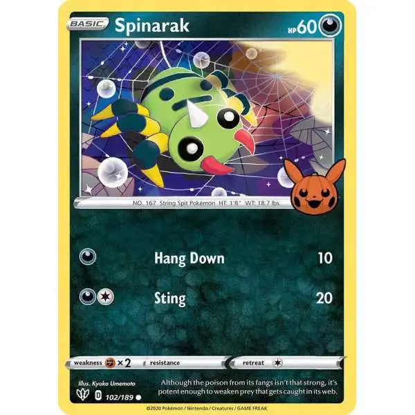 Pokemon Trading Card Game Trick or Trade 2022 Promo Spinarak #102