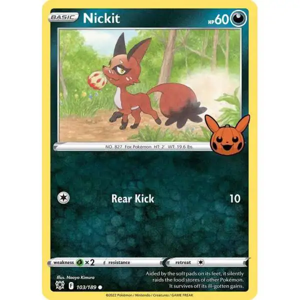 Pokemon Trading Card Game Trick or Trade 2022 Promo Nickit #103