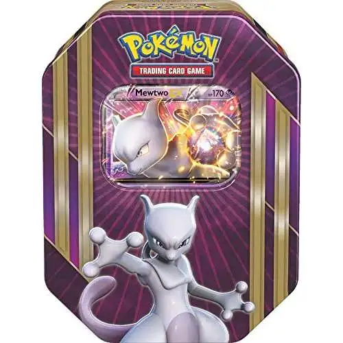 Pokemon 2016 Mewtwo-EX Tin Set [4 Booster Packs & Promo Card]