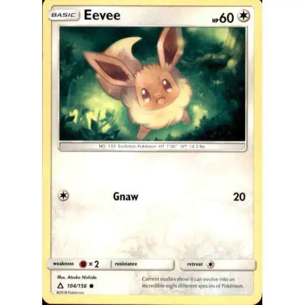 Pokemon Trading Card Game Sun & Moon Ultra Prism Common Eevee #104