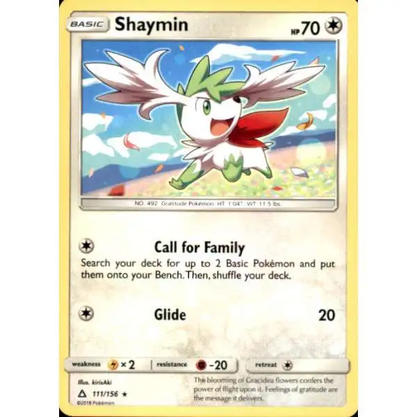 Pokemon Trading Card Game Sun & Moon Ultra Prism Rare Shaymin #111