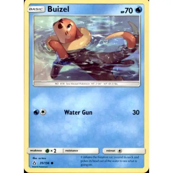 Pokemon Trading Card Game Sun & Moon Ultra Prism Common Buizel #35