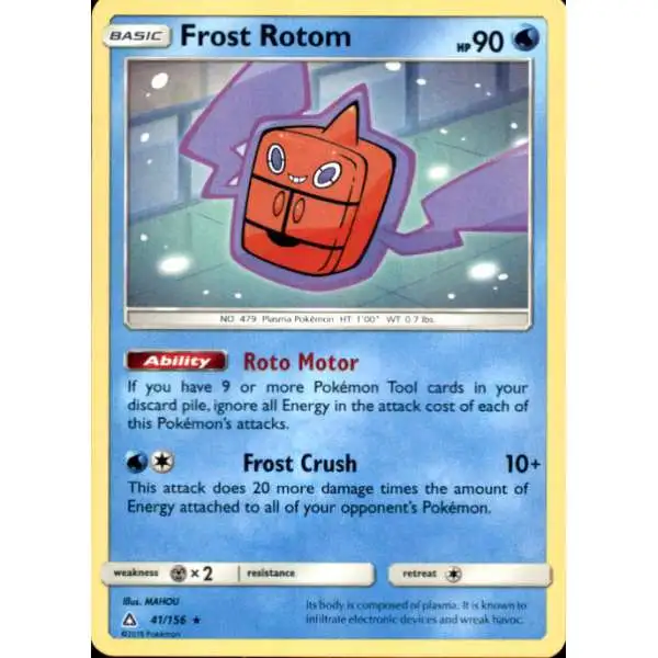 Pokemon Trading Card Game Sun & Moon Ultra Prism Rare Frost Rotom #41