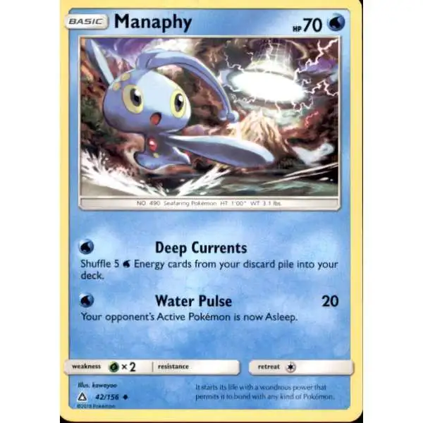 Pokemon Trading Card Game Sun & Moon Ultra Prism Uncommon Manaphy #42