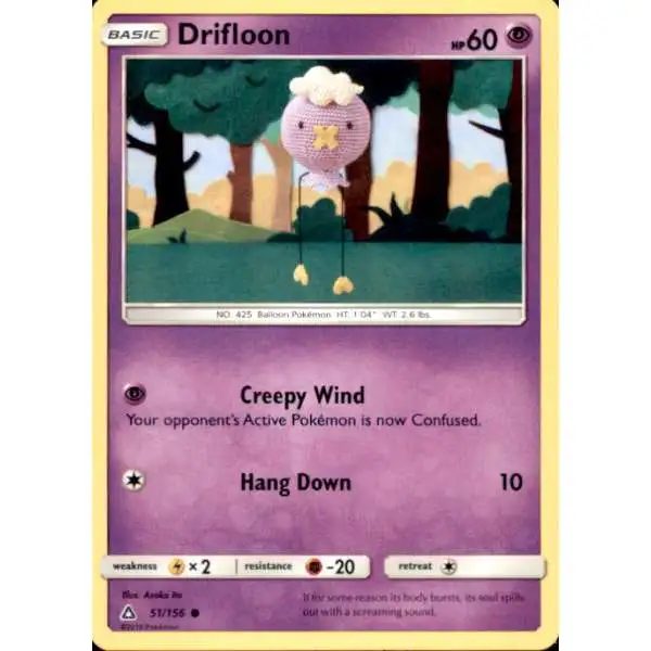 Pokemon Trading Card Game Sun & Moon Ultra Prism Common Drifloon #51