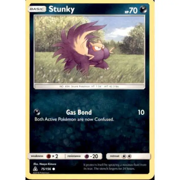 Pokemon Trading Card Game Sun & Moon Ultra Prism Common Stunky #75