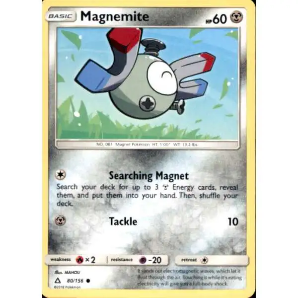 Pokemon Trading Card Game Sun & Moon Ultra Prism Common Magnemite #80