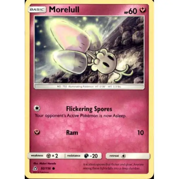 Pokemon Trading Card Game Sun & Moon Ultra Prism Common Morelull #92