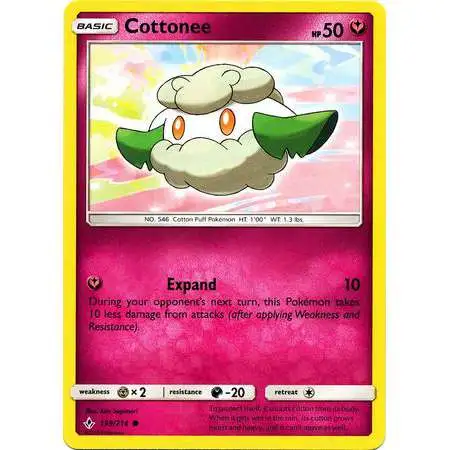 Pokemon Trading Card Game Sun & Moon Unbroken Bonds Common Cottonee #139
