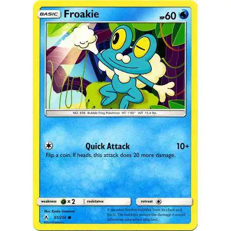 Pokemon Trading Card Game Sun & Moon Unbroken Bonds Common Froakie #51