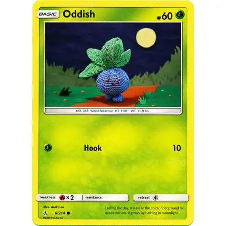 Pokemon Trading Card Game Sun & Moon Unbroken Bonds Common Oddish #6
