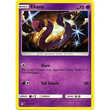 Pokemon Trading Card Game Sun & Moon Unbroken Bonds Common Ekans #62