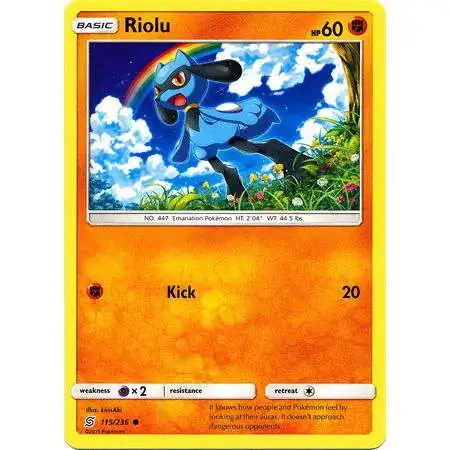 Pokemon Trading Card Game Sun & Moon Unified Minds Common Riolu #115