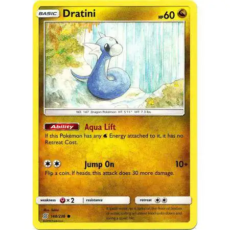 Pokemon Trading Card Game Sun & Moon Unified Minds Common Dratini #148