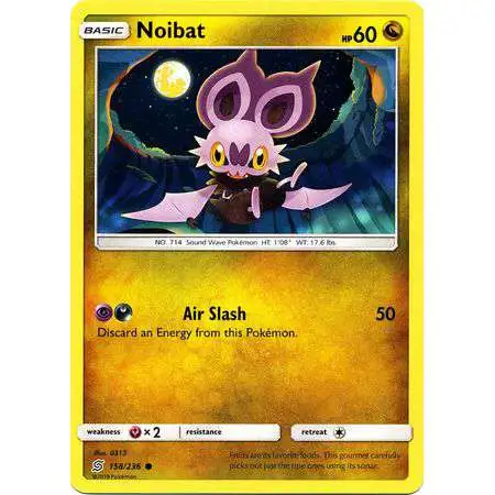 Pokemon Trading Card Game Sun & Moon Unified Minds Common Noibat #158