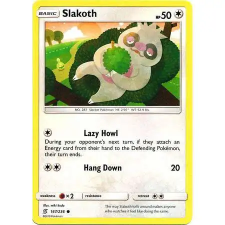 Pokemon Trading Card Game Sun & Moon Unified Minds Common Slakoth #167