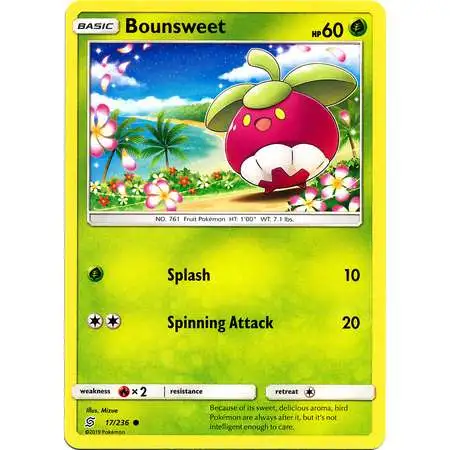 Pokemon Trading Card Game Sun & Moon Unified Minds Common Bounsweet #17