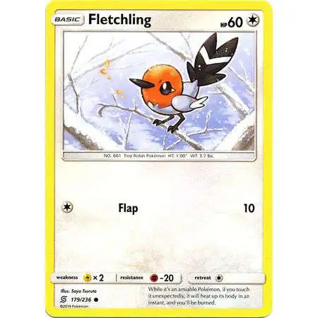 Pokemon Trading Card Game Sun & Moon Unified Minds Common Fletchling #179