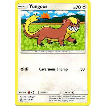 Pokemon Trading Card Game Sun & Moon Unified Minds Common Yungoos #180